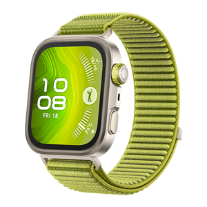 Huawei Watch Fit 4 Pro (GREEN NYLON STRAP)